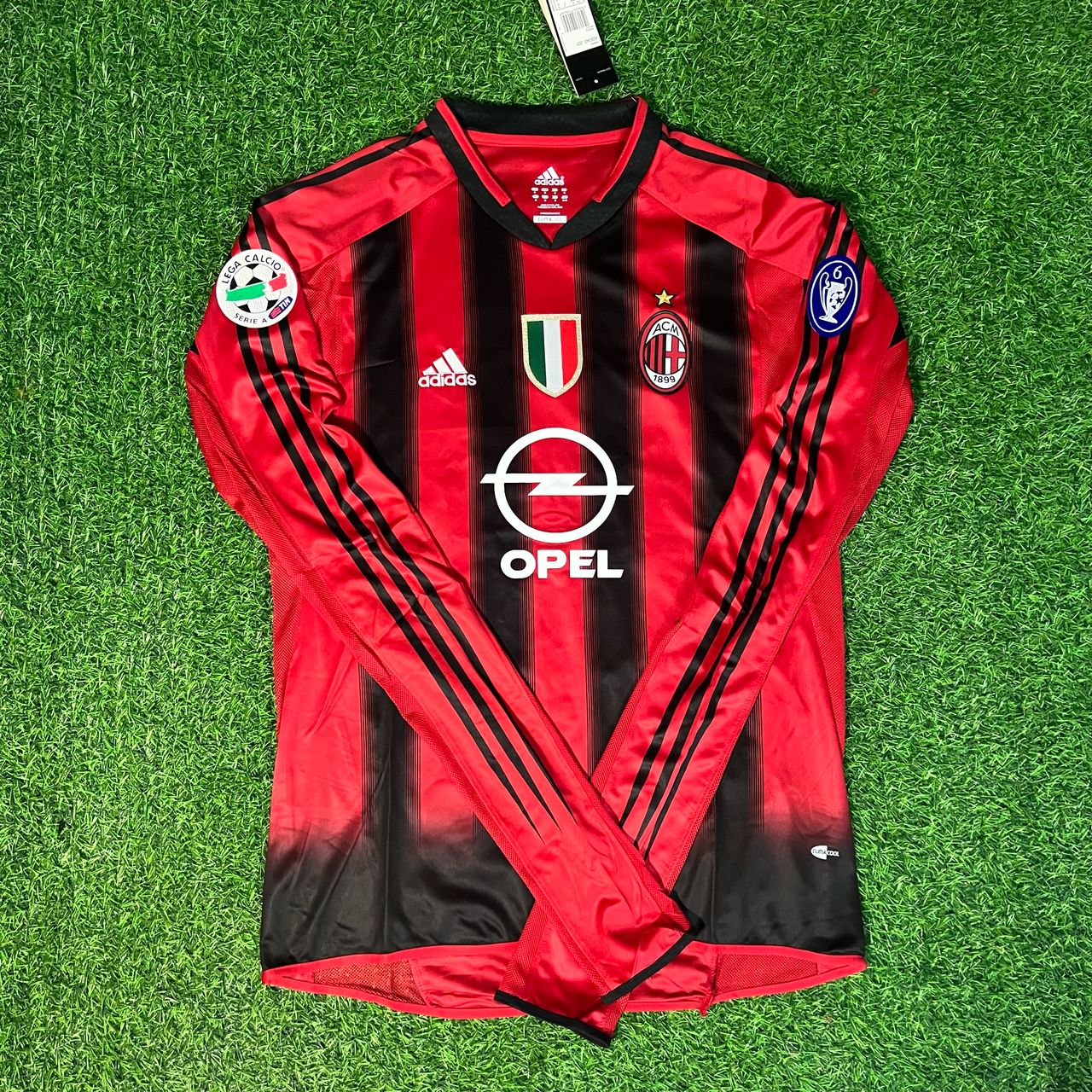 Clarence Seedorf 20 Milan 2003/2004 Red & Black Home Retro Football Jersey Kit