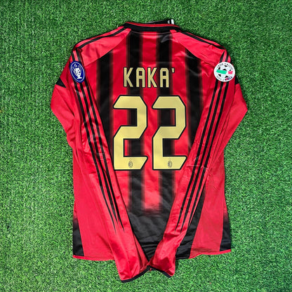 Kaká 22 Milan 2003/2004 Red & Black Home Retro Football Jersey Kit