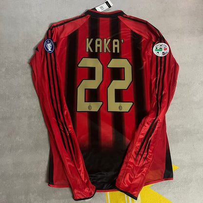 Kaká 22 Milan 2003/2004 Red & Black Home Retro Football Jersey Kit