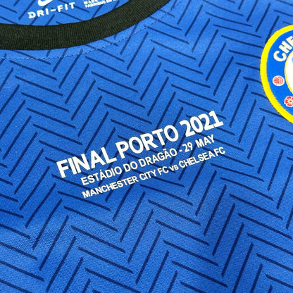 Jorginho Chelsea 2021 Champions League Final Porto Blue Retro Football Jersey Kit
