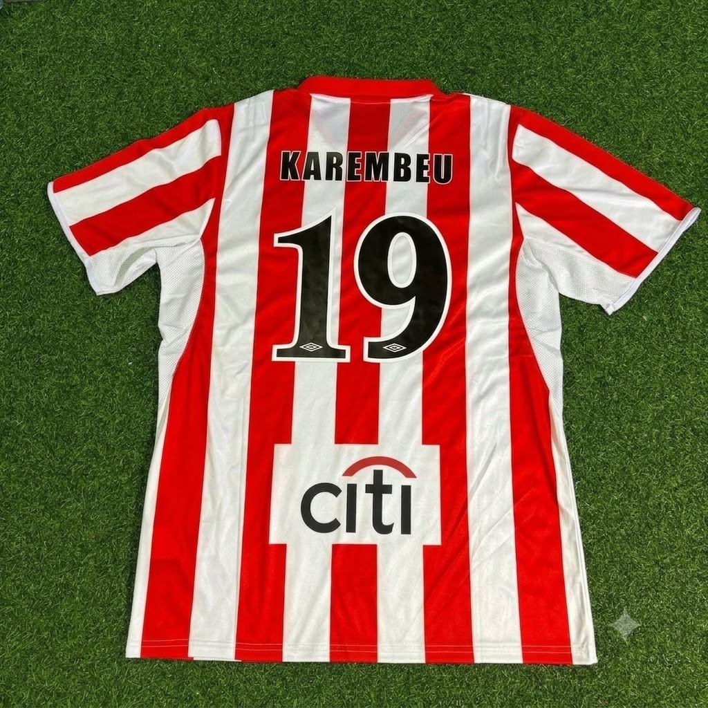 Christian Karembeu Olympiacos Special Retro Home Football Jersey
