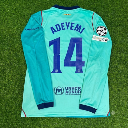 Karim Adeyemi #14 Barcelona 2027 Long Sleeve Football Jersey