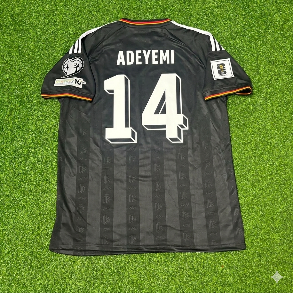 Germany 2026 Karim Adeyemi #14 Black Style Soccer Kit Football Jersey