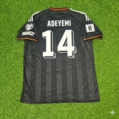 Germany 2026 Karim Adeyemi #14 Black Style Soccer Kit Football Jersey