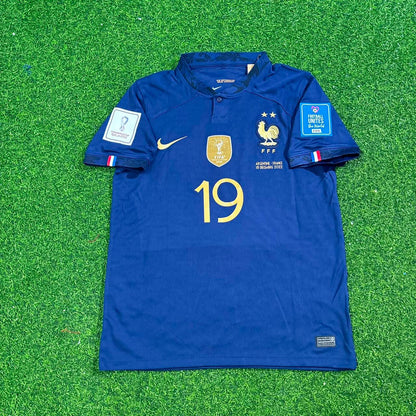 France World Cup 2022 Karim Benzema Final Retro Football Jersey