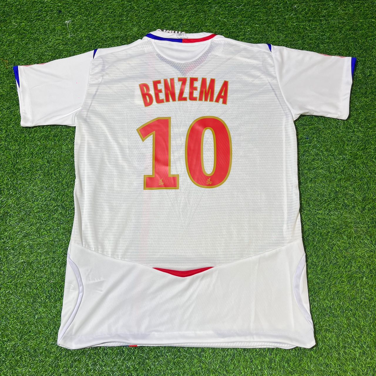 Karim Benzema Olympique Lyonnais 2008/2009 Home White Retro Football Jersey Collection