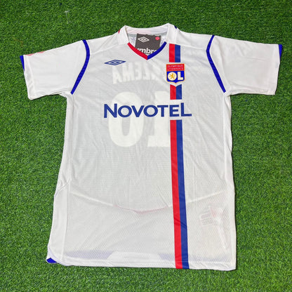 Karim Benzema Olympique Lyonnais 2008/2009 Home White Retro Football Jersey Collection