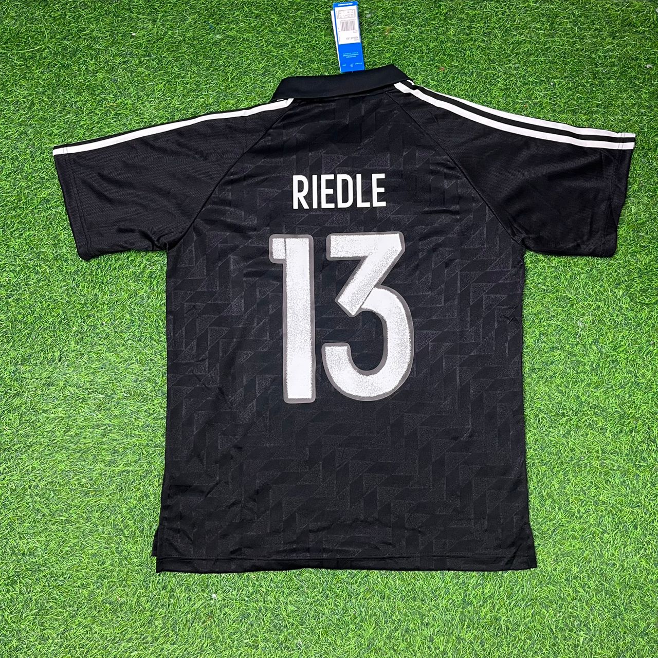 Karl-Heinz Riedle Deutschland 1990 WM Schwarzes Retro Fußballtrikot Jersey