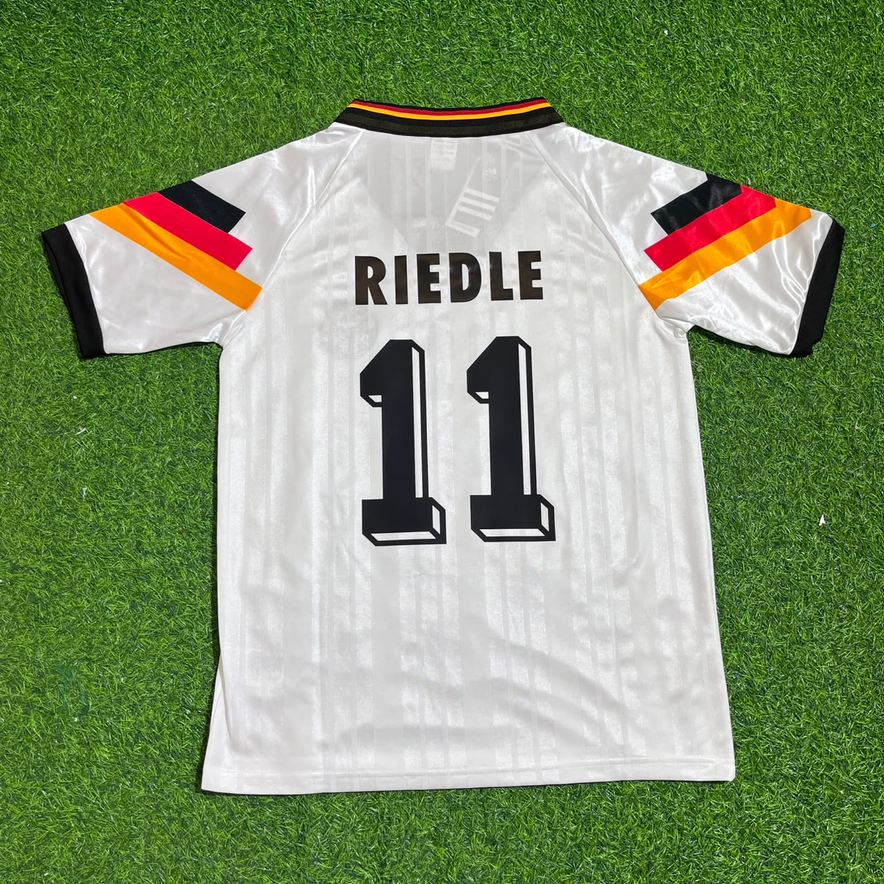 Karl-Heinz Riedle Germany 1992 Retro Football Jersey Kit