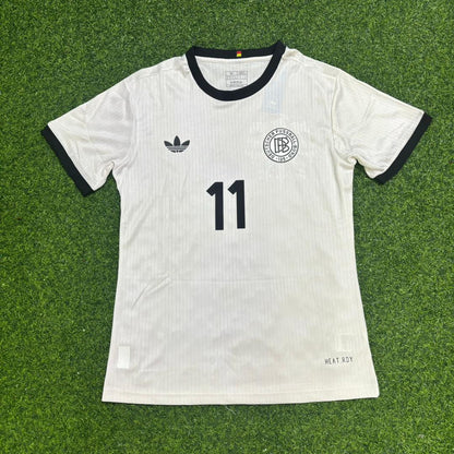 Karl-Heinz Rummenigge Germany 125 Year Special White Football Jersey Kit