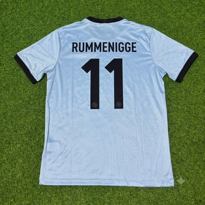 Karl-Heinz Rummenigge Germany 125th Year Special Clear Blue Retro Football Jersey Kit