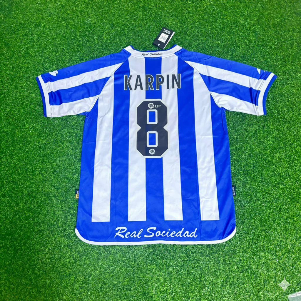 Valeriy Karpin Real Sociedad 2002/2003 Retro Fußballtrikot