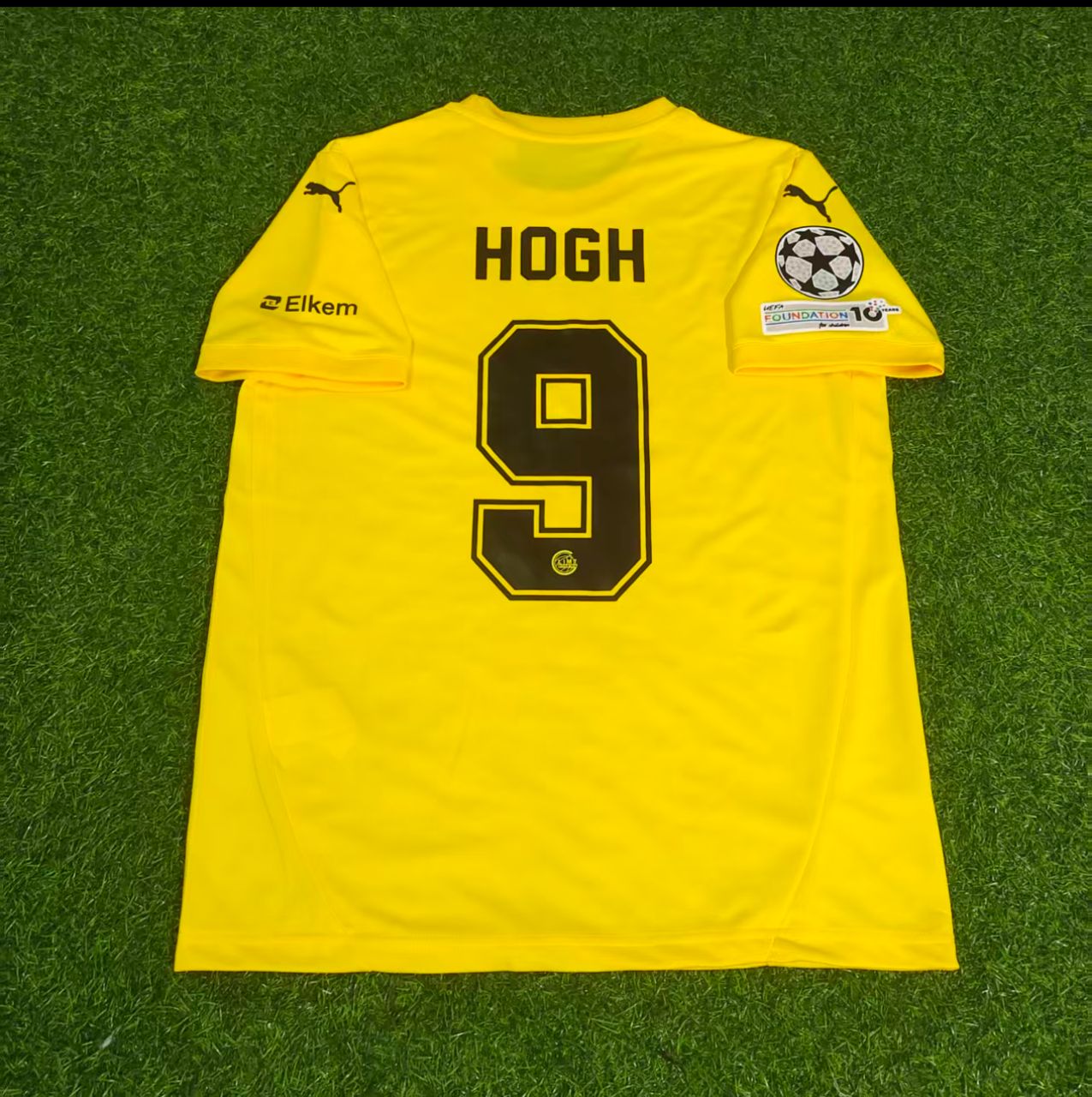 Kasper Høgh #9 Bodø/Glimt 2026 Champions League Yellow Football Jersey