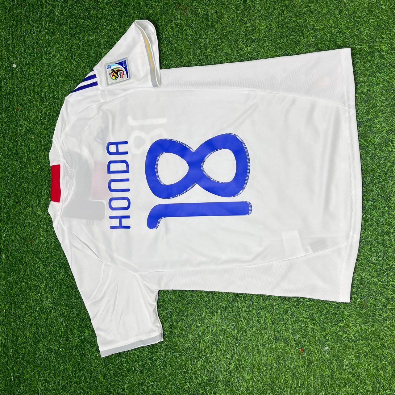 Japan World Cup 2010 Keisuke Honda White Retro Football Jersey