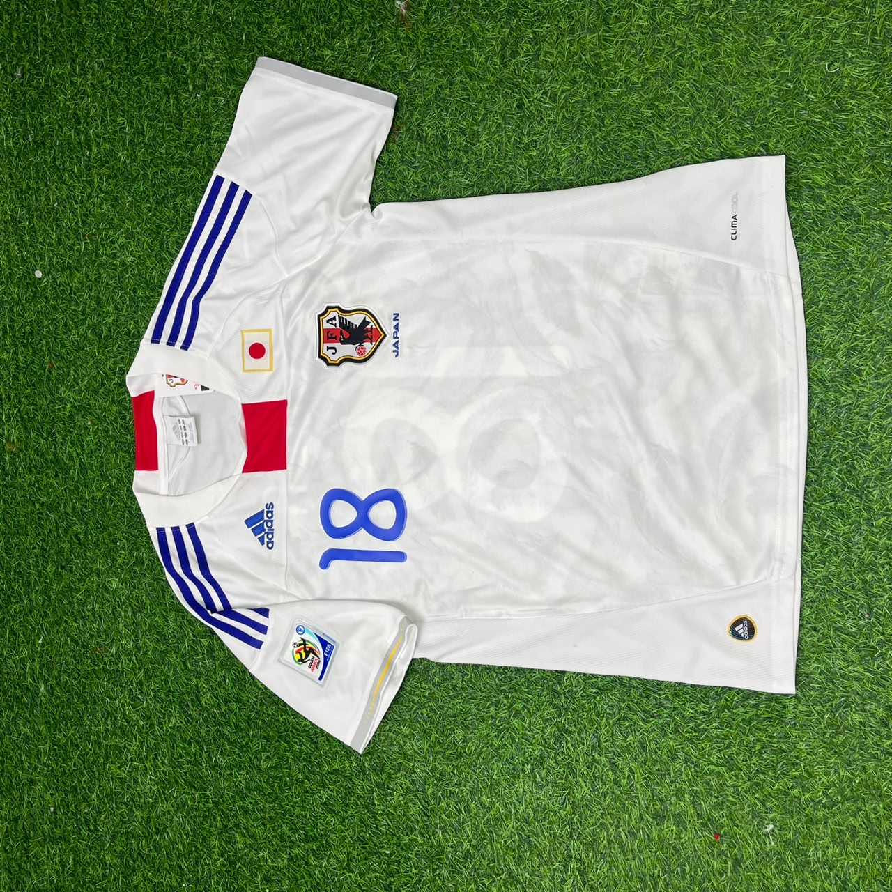 Japan World Cup 2010 Keisuke Honda White Retro Football Jersey