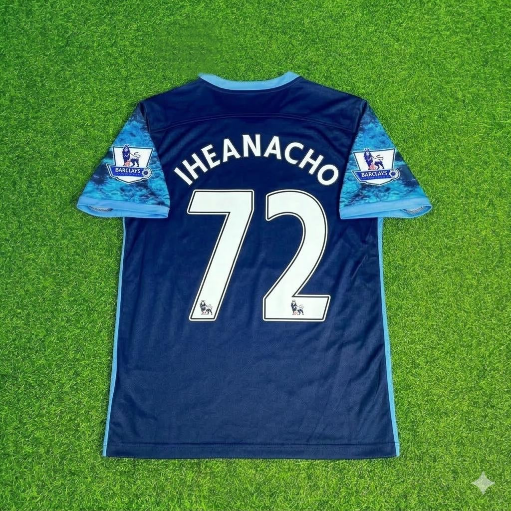 Kelechi Iheanacho 72- Manchester City 2016 2017 Season Retro Football Jersey