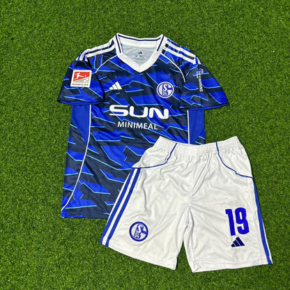 Kenan Karaman #19 Schalke 04 Kids 2026 Football Jersey