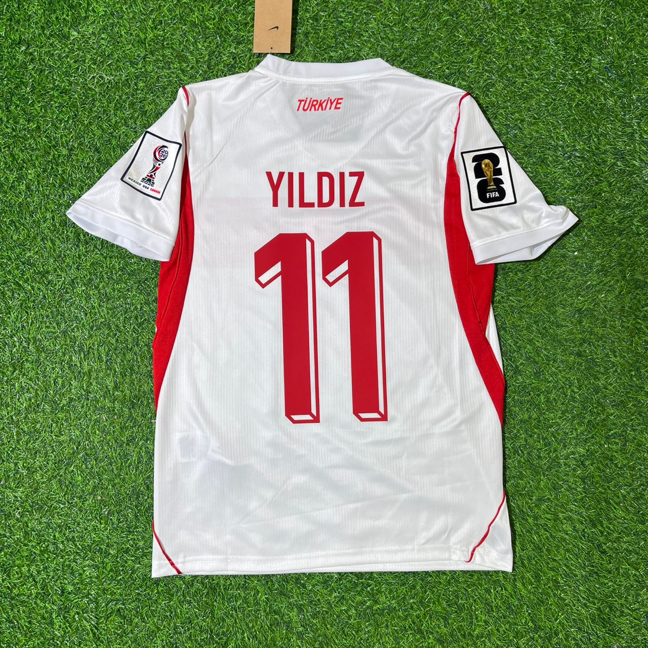 Turkey Türkiye World Cup 2026 Kenan Yıldız #11 - Away White Football Jersey - Milli Forma