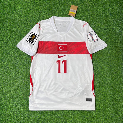 Turkey Türkiye World Cup 2026 Kenan Yıldız #11 - Away White Football Jersey - Milli Forma