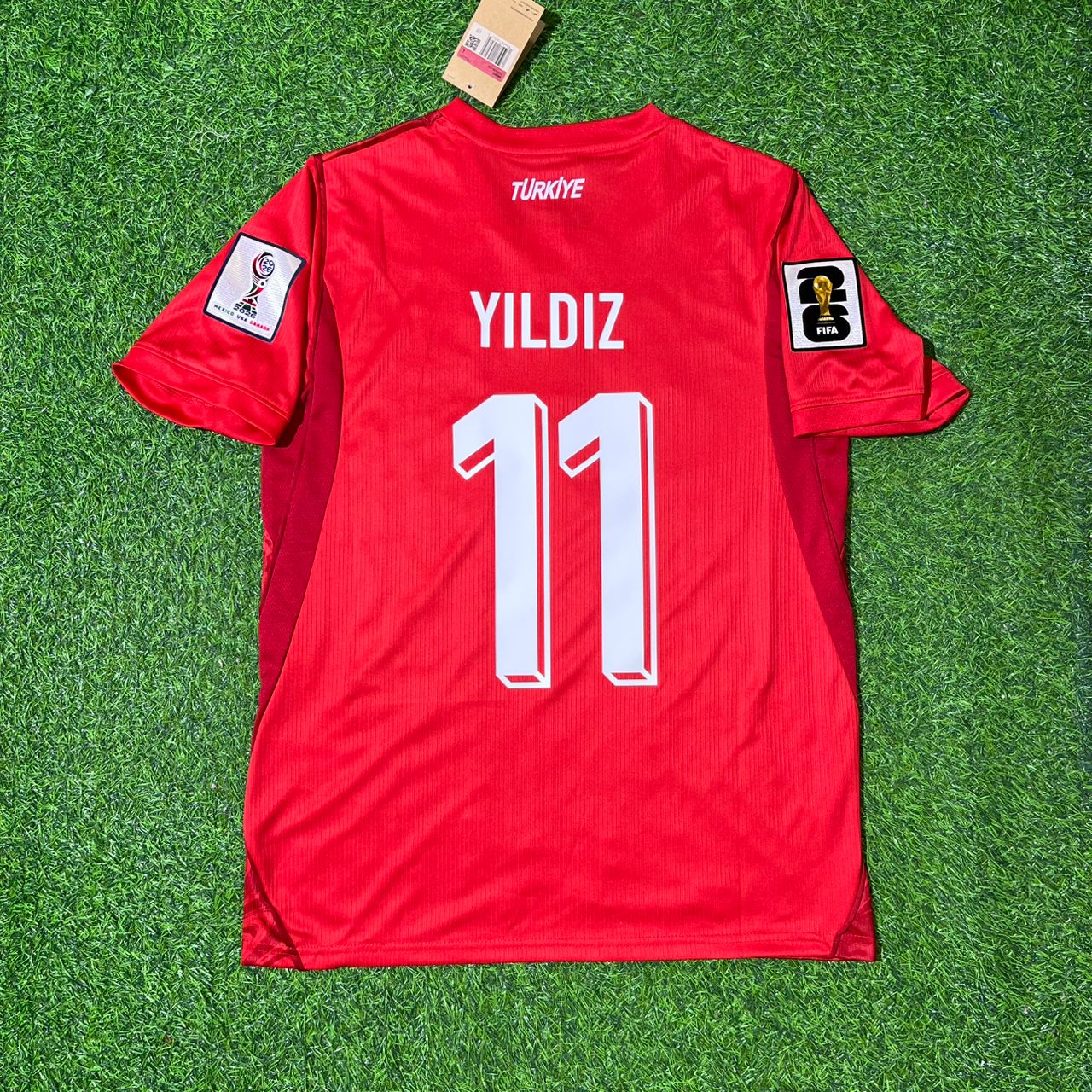 Turkey Türkiye World Cup 2026 Kenan Yıldız #11 - - Home Red - Football Jersey - Milli Forma