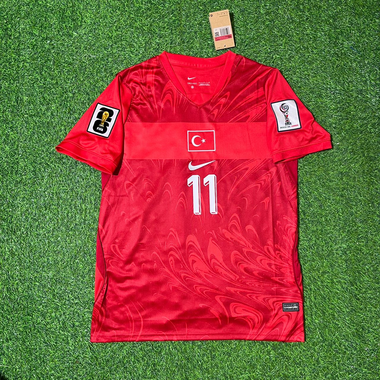 Turkey Türkiye World Cup 2026 Kenan Yıldız #11 - - Home Red - Football Jersey - Milli Forma