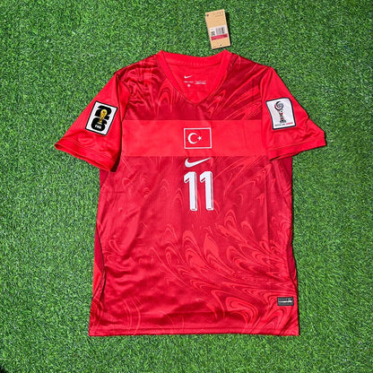 Turkey Türkiye World Cup 2026 Kenan Yıldız #11 - - Home Red - Football Jersey - Milli Forma