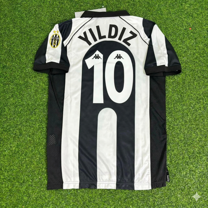 Kenan Yildiz 10 - Juventus Home Retro Football Jersey Kit