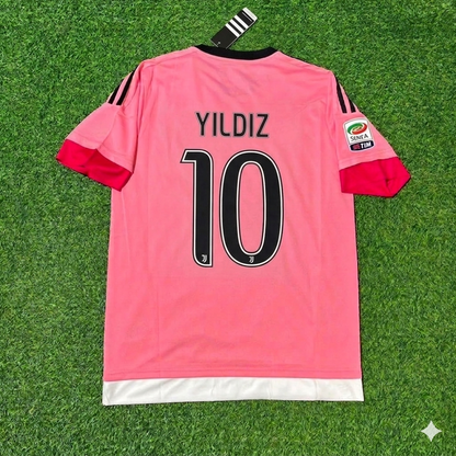 Kenan Yildiz Juventus Retro Pink Football Jersey