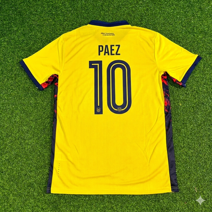 Kendry Páez #10 Ecuador 2026 World Cup Football Jersey