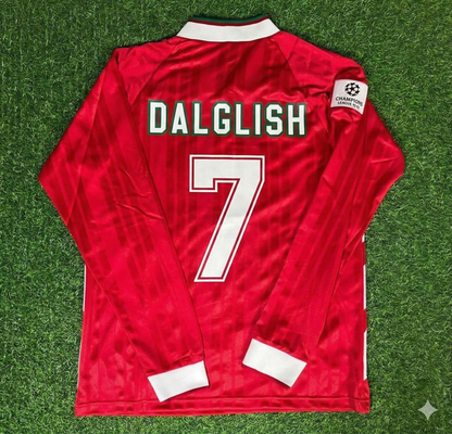 Kenny Dalglish Liverpool Long Sleeve Retro Football Jersey Kit