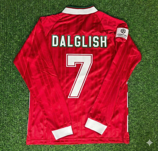 Kenny Dalglish Liverpool Long Sleeve Retro Football Jersey Kit