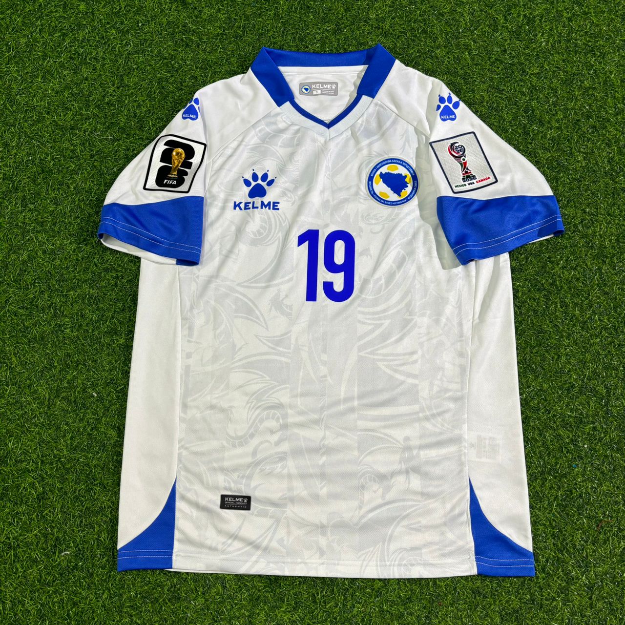 Bosnia and Herzegovina World Cup 2026 Kerim Alajbegovic Away White Football Jersey