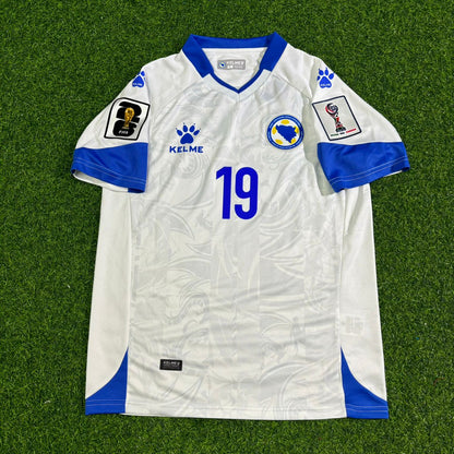 Bosnia and Herzegovina World Cup 2026 Kerim Alajbegovic Away White Football Jersey