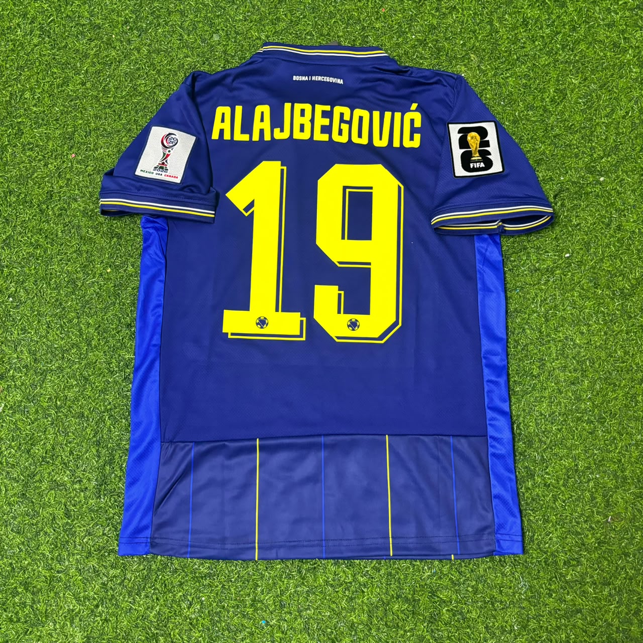 Bosnia and Herzegovina World Cup 2026 Kerim Alajbegovic Blue Football Jersey
