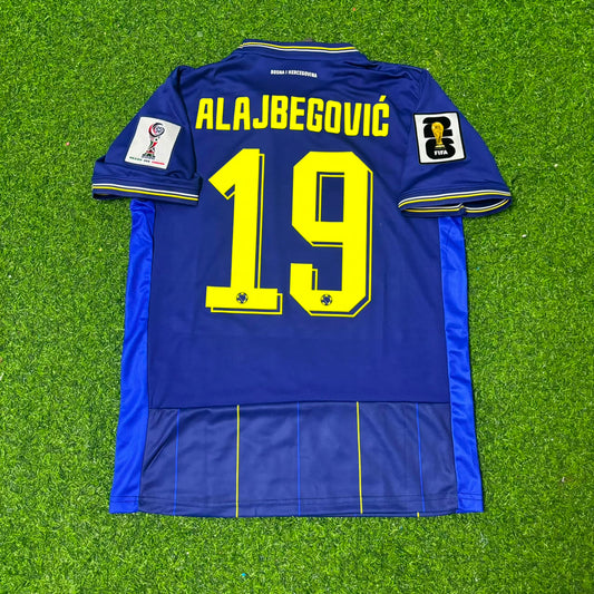 Bosnia and Herzegovina World Cup 2026 Kerim Alajbegovic Blue Football Jersey