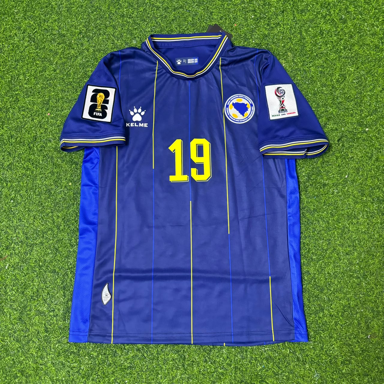 Bosnia and Herzegovina World Cup 2026 Kerim Alajbegovic Blue Football Jersey