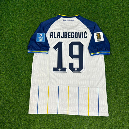 Bosnia and Herzegovina World Cup 2026 Kerim Alajbegovic White Football Jersey