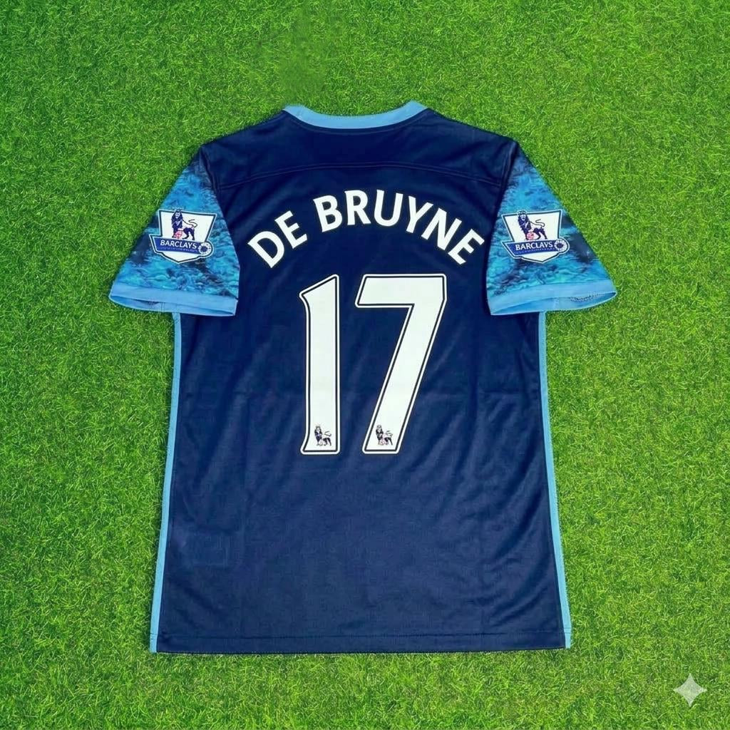Kevin De Bruyne 17- Manchester City 2016 2017 Season Retro Football Jersey