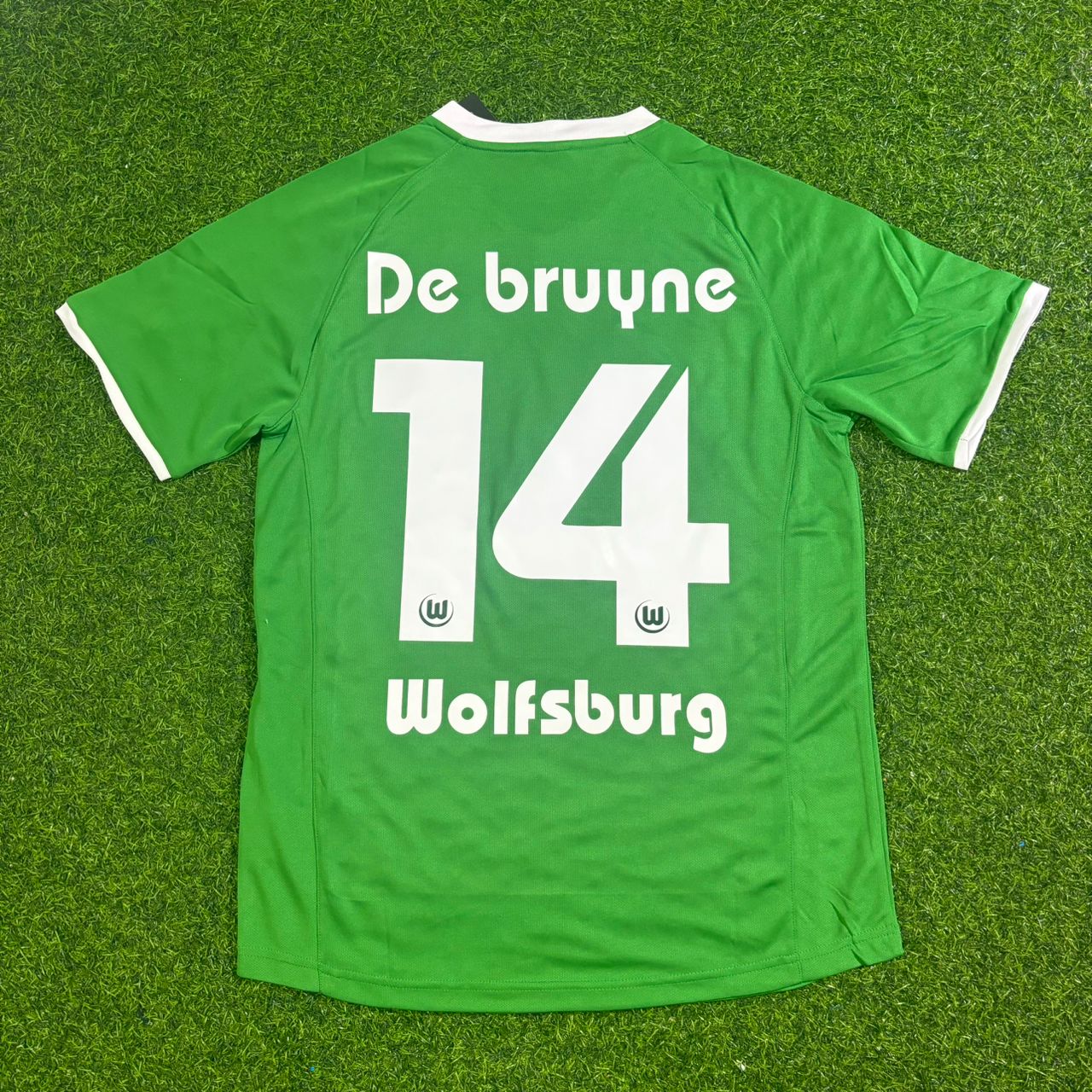 Kevin De Bruyne VfL Wolfsburg Meisterjahr Retro Fußballtrikot Jersey