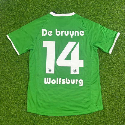 Kevin De Bruyne VfL Wolfsburg Meisterjahr Retro Fußballtrikot Jersey