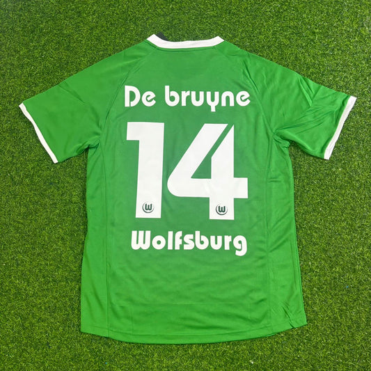Kevin De Bruyne VfL Wolfsburg Meisterjahr Retro Fußballtrikot Jersey