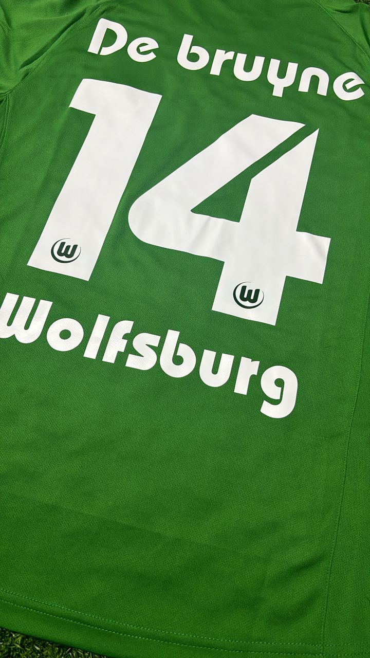 Kevin De Bruyne VfL Wolfsburg Meisterjahr Retro Fußballtrikot Jersey