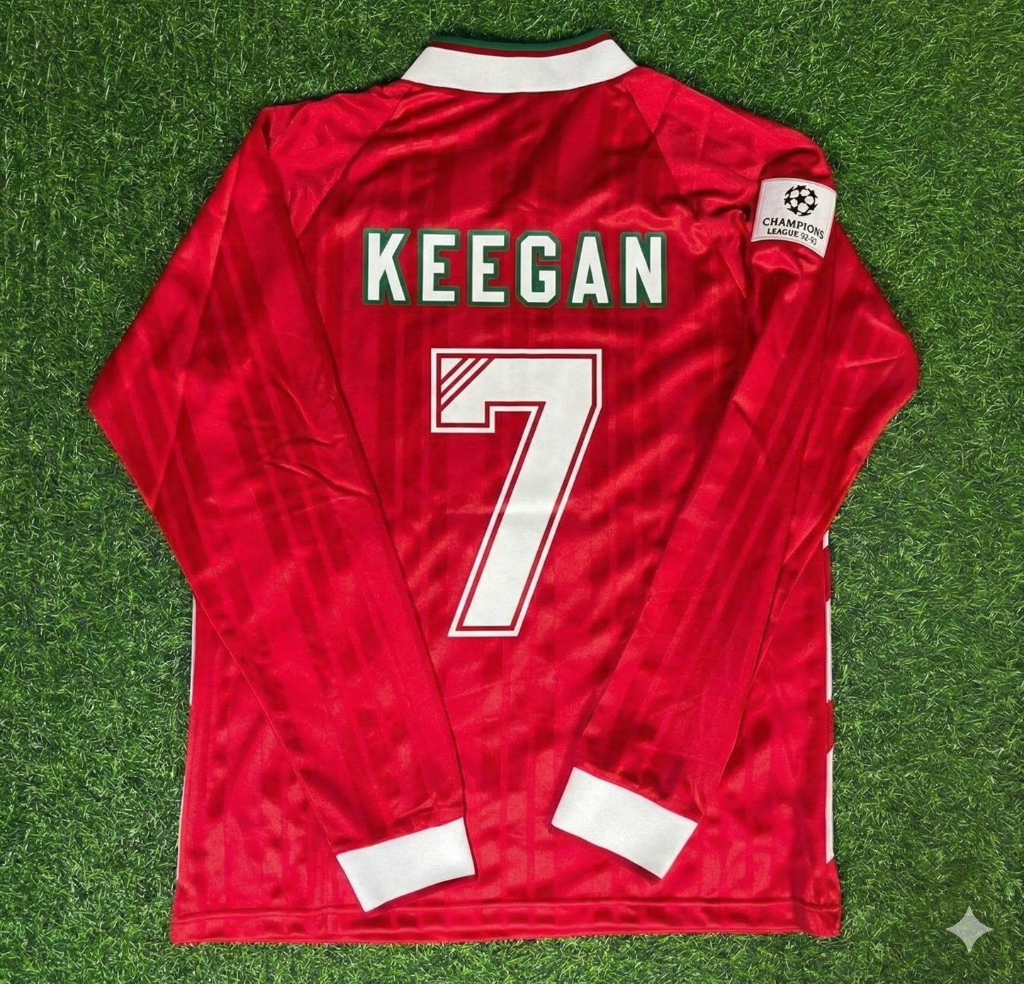 Kevin Keegan Liverpool Long Sleeve Retro Football Jersey Kit