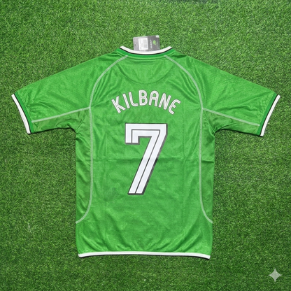 Kevin Kilbane Ireland Retro Green Football Jersey Kit