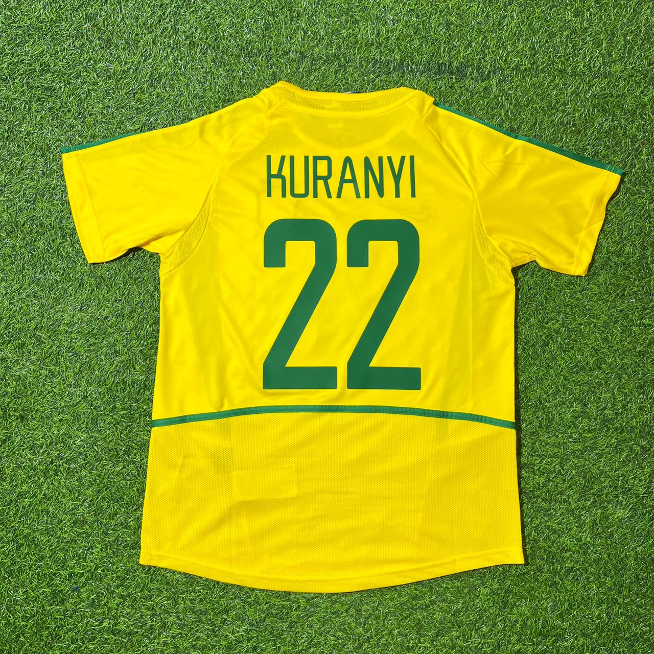Kevin Kurányi Brazil 2002 Yellow Retro Football Jersey Collection