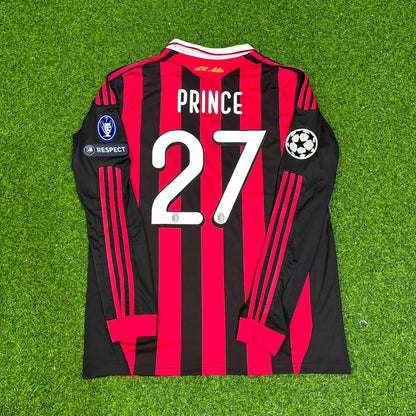 Kevin-Prince Boateng Milan 2009 2011 Retro Long Sleeve Football Jersey