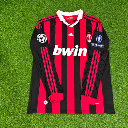 Kevin-Prince Boateng Milan 2009 2011 Retro Long Sleeve Football Jersey