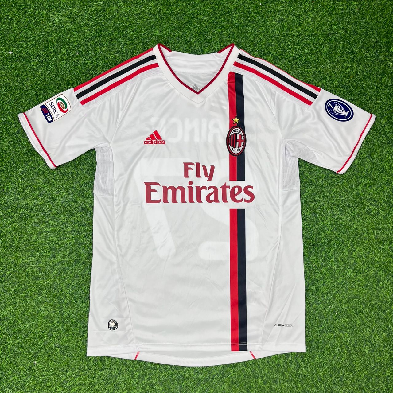 Kevin-Prince #70 Boateng Milan 2011-2012 White Away Retro Football Jersey Kit