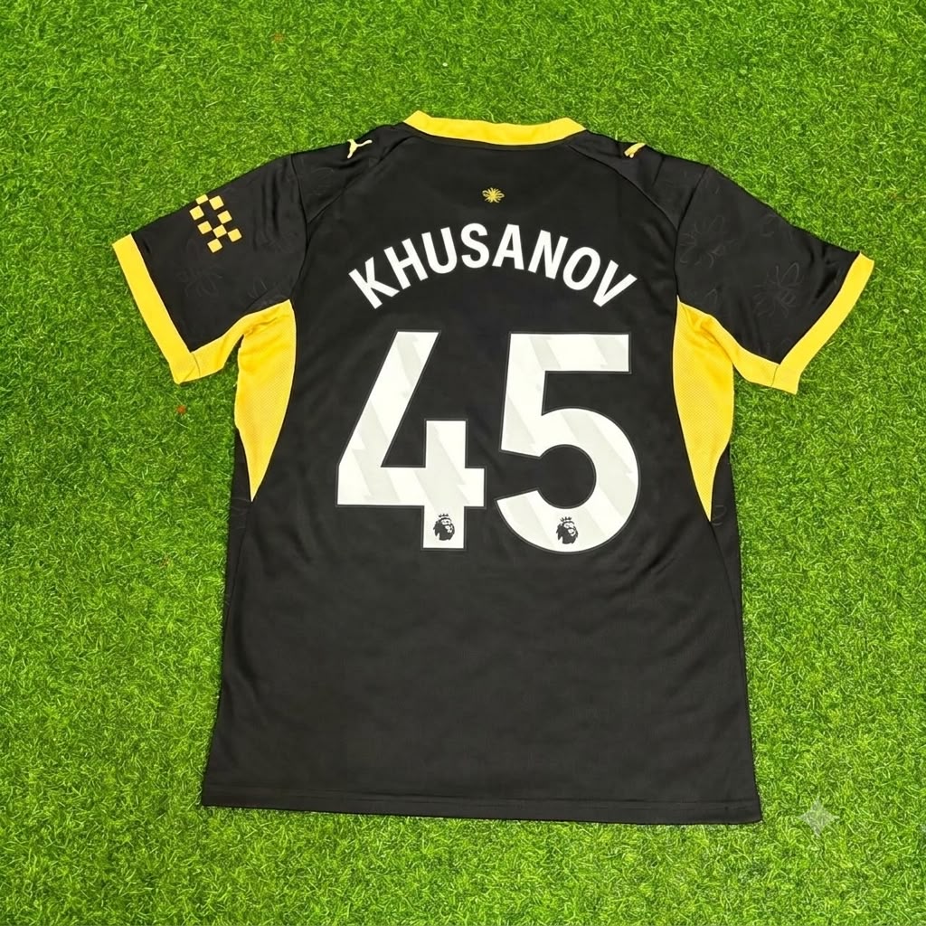 Abdukodir Khusanov 45 Manchester City 2027 Away Football Jersey Kit