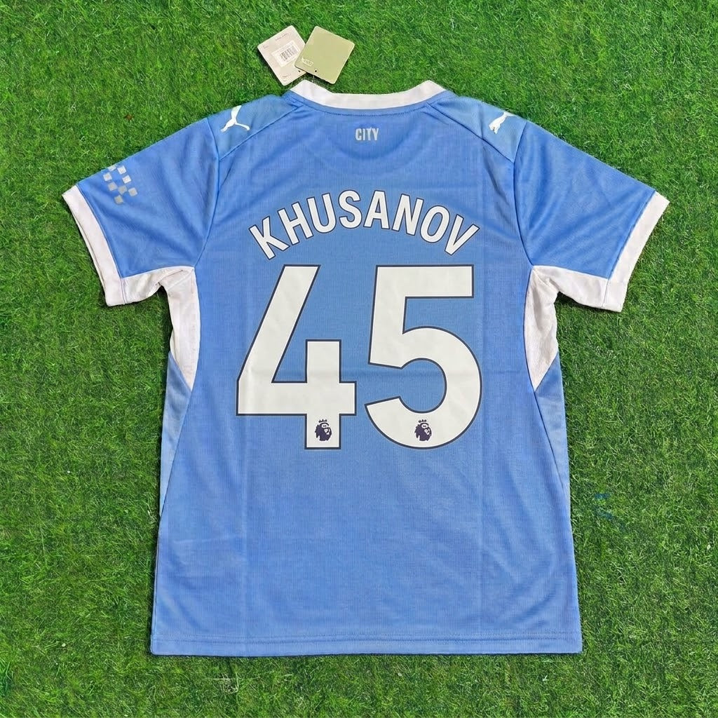 Abdukodir Khusanov Manchester City 2026 27 Home Football Jersey